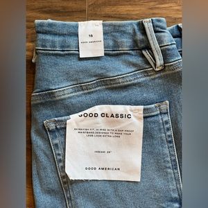 Good American Good Classic Crossover Straight Jeans
